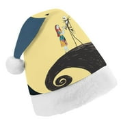 Moon The Nightmare Before Christmas Christmas Hat for Adult And Kids Xmas Decor Ornaments Christmas New Year Festive Holiday Party Supplies Plush Santa Claus Hats